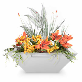 The Outdoor Plus MAYA PLANTER & WATER BOWL – POWDER COATED STEEL