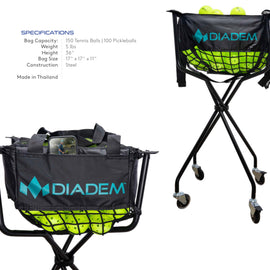 Diadem Ball Cart-  100 Pickleballs