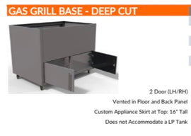 CHALLENGER Gas Grill Base - Deep Cut