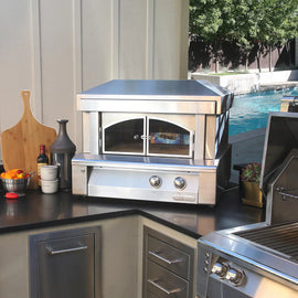 Alfresco 30" Pizza Oven For Countertop Mounting Natural Gas