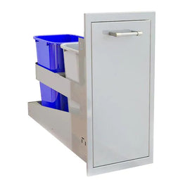 Alfresco 18 Dual Trash Center / Recycling Drawer (deep)