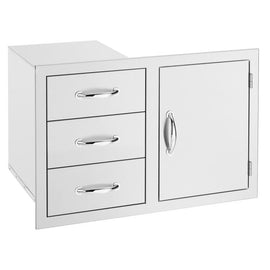 Summerset 33" 3-Drawer & Access Door Combo